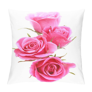 Personality  Pink Rose Flower Bouquet Pillow Covers