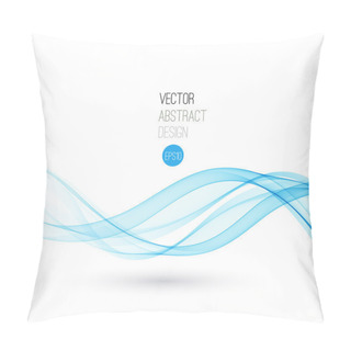 Personality  Beautiful Blue Satin. Drapery Background Pillow Covers