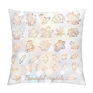 Personality  Doodle Sketch Crystals  Pillow Covers