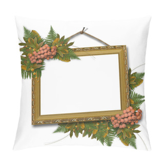 Personality  Picture Gold Frame With Ash Pillow Covers