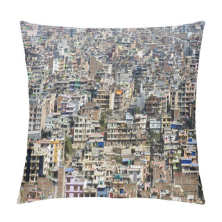 Personality  Buildings In Kathmandu City, Unplanned Urbanization, Nepal Pillow Covers