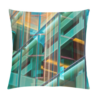 Personality  Leading Lines Of Modern Skyscraper With Architectural Detail. Pillow Covers