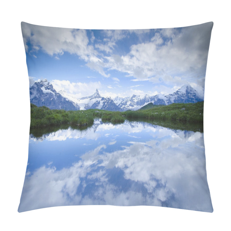 Personality       Reflection In The Lake. Mountains Pillow Covers