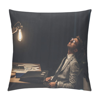 Personality  Sleeping Businessman In Office Pillow Covers