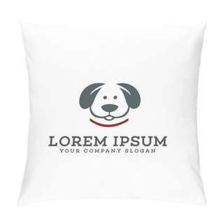 Personality  Pet Dog Logo Design Concept Template Pillow Covers