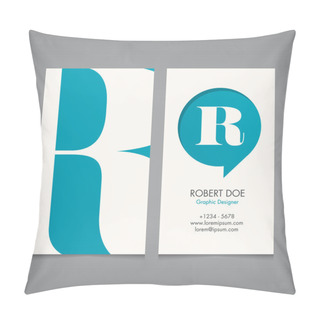 Personality  Business Card Vector Template Pillow Covers