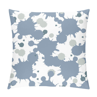 Personality  Blue Blobs Seamless Pillow Covers