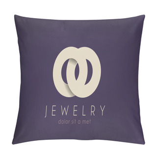 Personality  Luxury Jewelry Fashion Vector Logo Design. Creative Concept. Pillow Covers