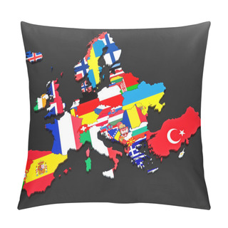 Personality  European Flags Pillow Covers