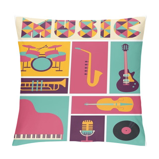 Personality  Music Set Pillow Covers