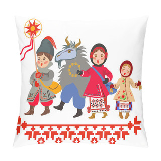 Personality  Celebrating Winter Holidays In Ukraine Pillow Covers