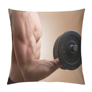 Personality  Standing Bicep Dumbbell Curl Pillow Covers