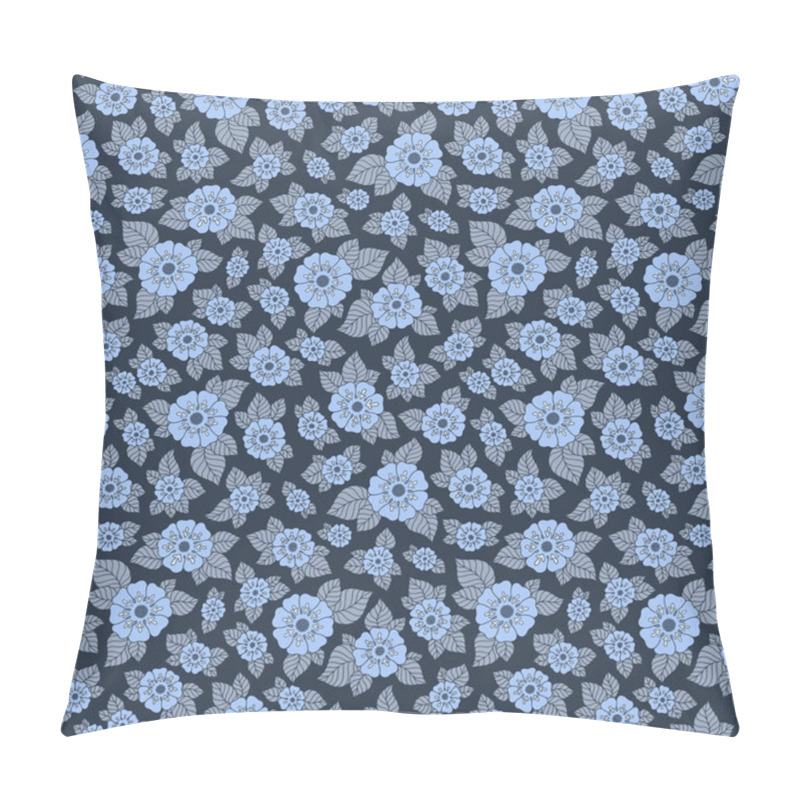 Personality  Hand drawn flowers and leaves seamless pattern. pillow covers