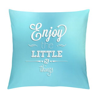 Personality  Abstract Background With Typographical Quote Pillow Covers