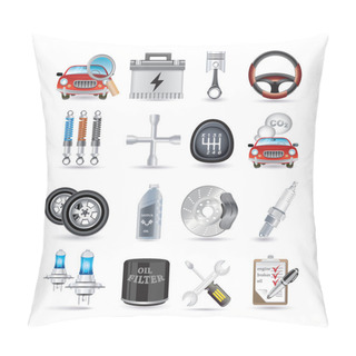Personality  Car Parts And Service Pillow Covers