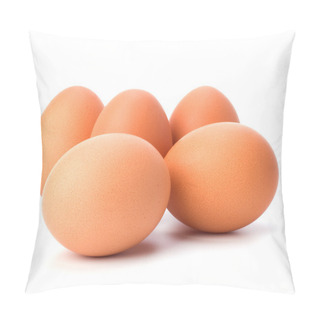 Personality  Eggs Isolated On White Background Pillow Covers