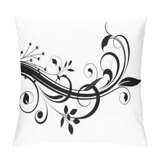 Personality Floral Shape Vector Pillow Covers