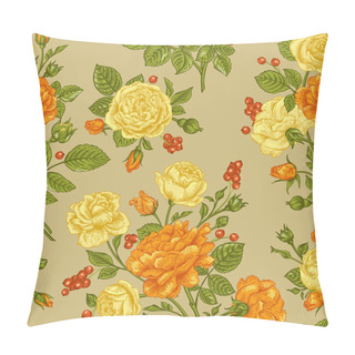 Personality  Pattern With Yellow Roses Pillow Covers