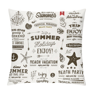 Personality  Set Of Summer Elements Pillow Covers