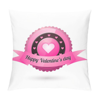 Personality  Vector Greeting Card For Valentine's Day. Pillow Covers