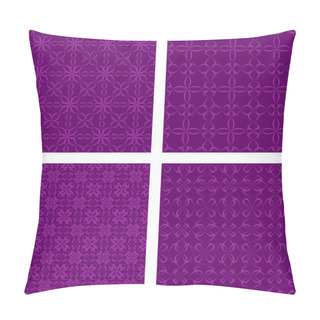 Personality  Purple Wallpaper Set Pillow Covers