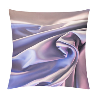 Personality  Beige And Violet Shiny Silk Fabric Background Pillow Covers