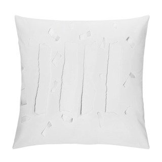 Personality  Torn Empty White Papers  Pillow Covers