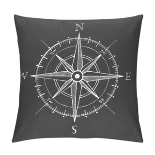 Personality  Wind Rose Compass   Pillow Covers