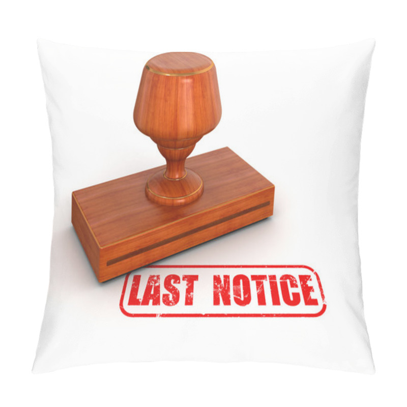 Personality  Final Notice Stamp Pillow Covers