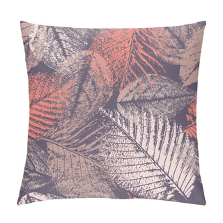 Personality  Seamless Pattern With Leaves Prints Pillow Covers
