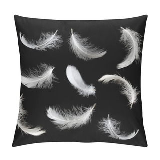 Personality  White Featers Pillow Covers