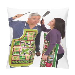 Personality  Apron Couple Pillow Covers