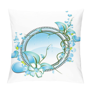 Personality  Decorating For A Card In The Form Of Bubbles Flowers And Leaves Pillow Covers