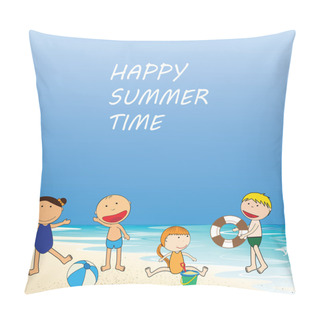 Personality  Happy Summer Time Pillow Covers