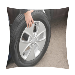 Personality   Man Rolling Wheel  Pillow Covers