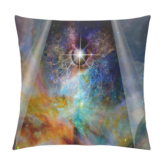 Personality  Eye Of God. 3D Rendering Pillow Covers