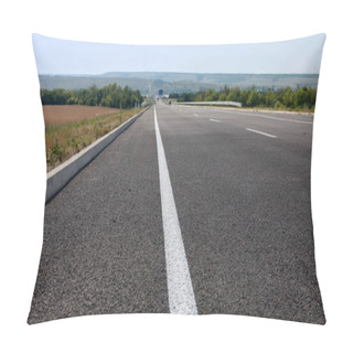 Personality  Asphalt Road For Fast Driving  Pillow Covers