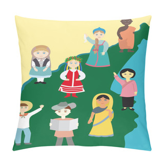 Personality  Children On Planet Earth Pillow Covers