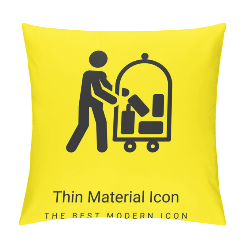 Personality  Alligator Minimal Bright Yellow Material Icon Pillow Covers