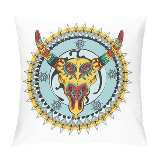 Personality  Colored Taurus Decorative Tribal Sign Pillow Covers