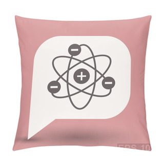 Personality  Pictograph Of Atom Icon Pillow Covers