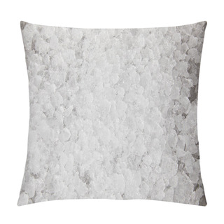 Personality  Full Frame Shot Of Crushed Ice For Food Freezing Pillow Covers