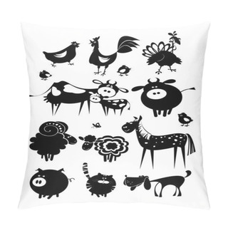 Personality  Farm Animals. Pets. Pillow Covers