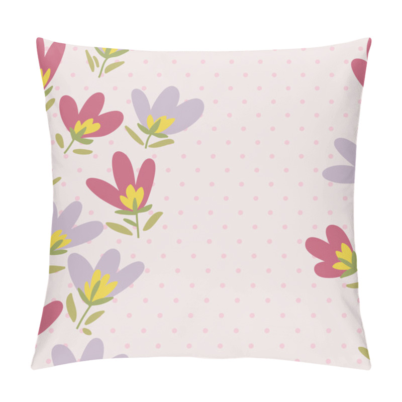 Personality  Flower pattern. Spring vector hand-drawn doodle  pillow covers