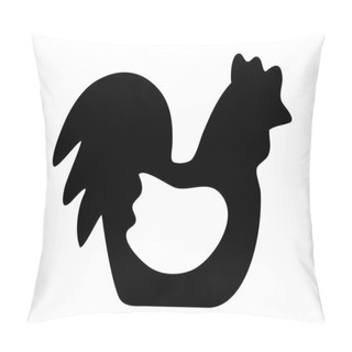 Personality  Cock Silhouette Pillow Covers