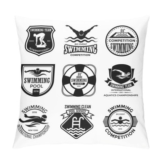 Personality  Swimming Vector Icons 32 Pillow Covers
