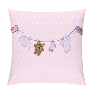 Personality  Baby Girl Shower Pillow Covers