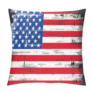 Personality  US Grunge Flag Pillow Covers