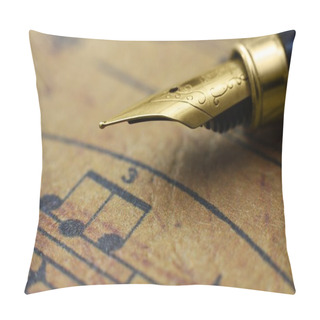 Personality  Music Sheet And Pen Pillow Covers