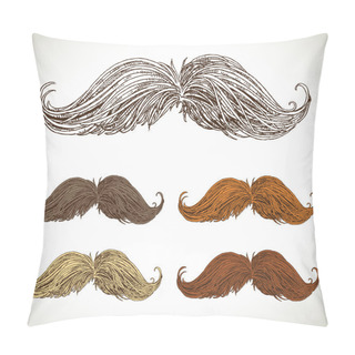 Personality  Classic Retro Twisted Mustache Set Pillow Covers